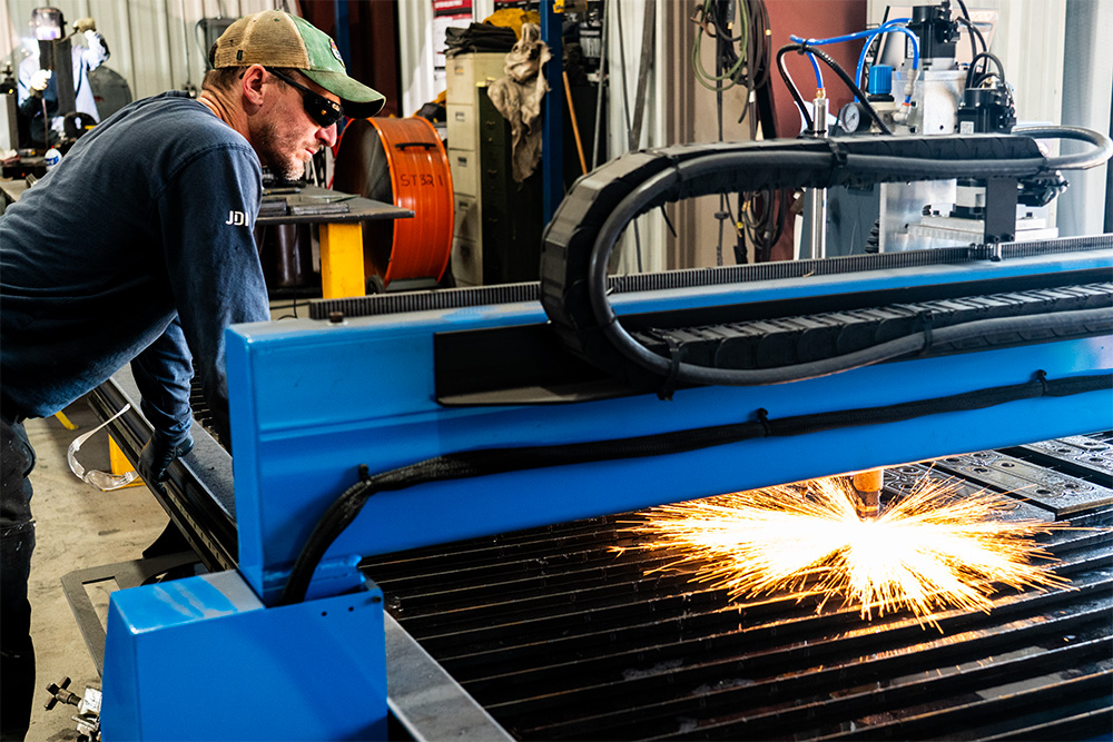 Plasma table steel fabrication