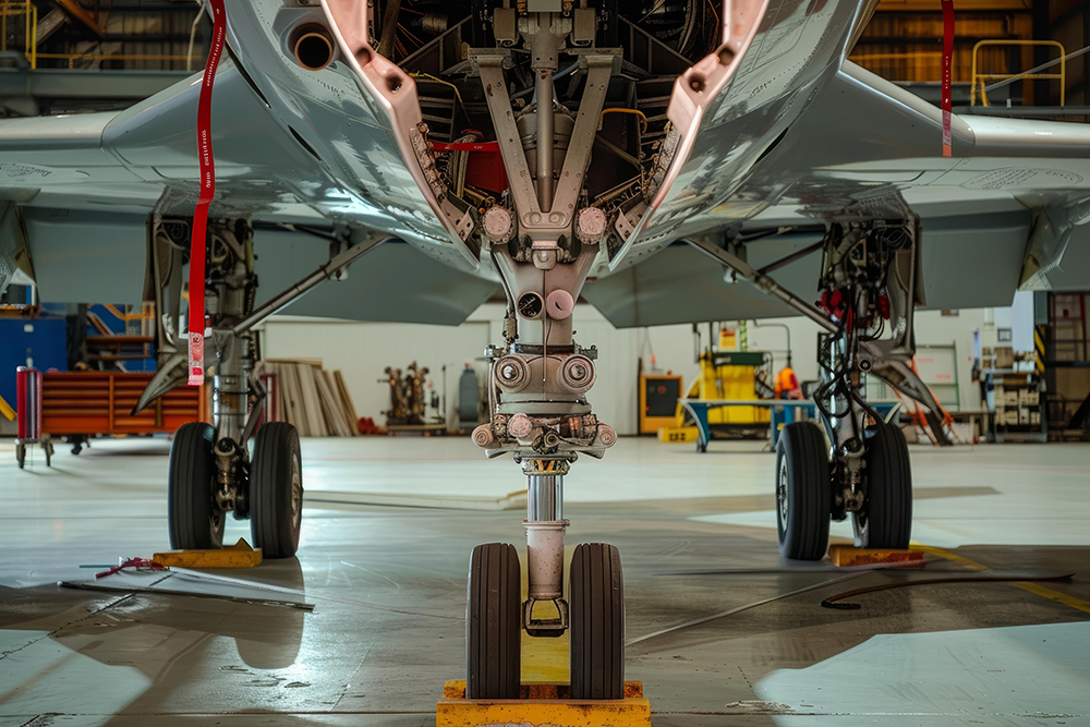 Hangar where the JDI Aerospace fabrication team installs aircraft platforms to support the assembly.