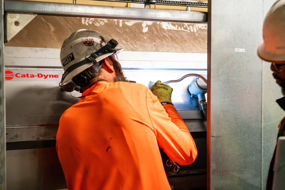 JDI Industrial Contractor Services replacing catalytic heater elements