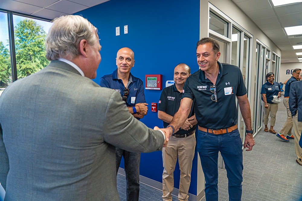 Aerofoam Abbeville SC facility owners meet with SC Commerce leadership