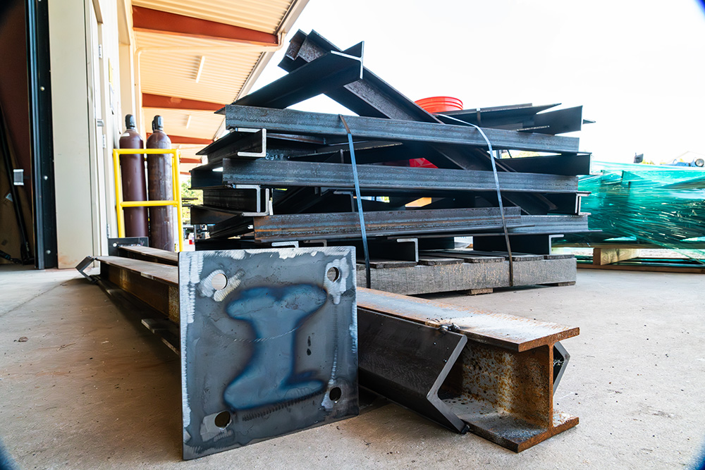 steel beam and column shipment