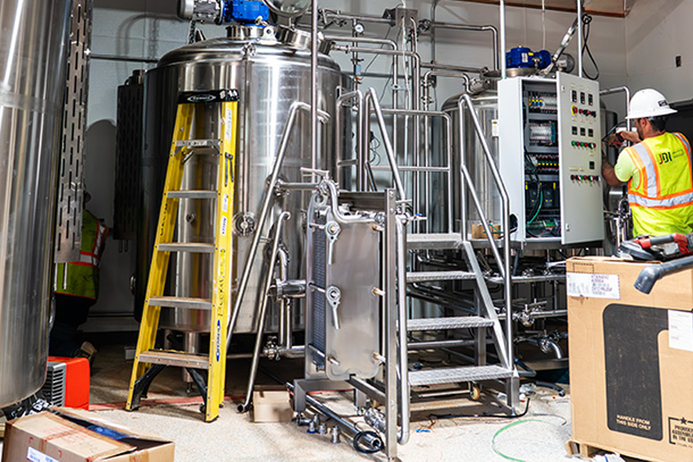 Sanitary brew room project