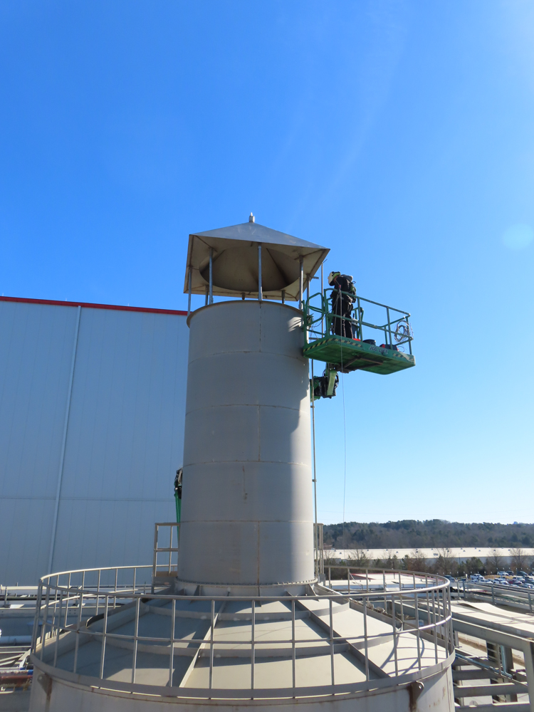 NMP Stack cover installation